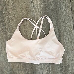 Lululemon Light Pink Energy Sports Bra